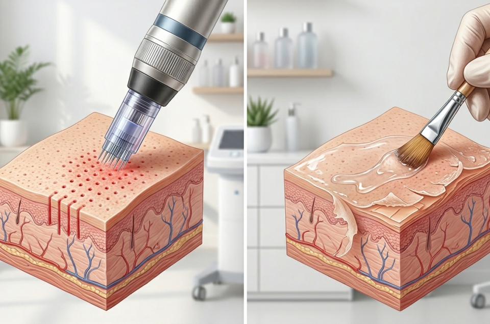 microneedling vs chemical peel